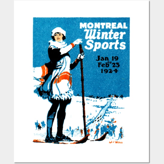 1924 Montreal Winter Sports Wall Art by historicimage